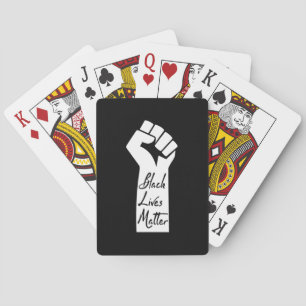 Black Lives Matter Black Woman Pokerkaarten