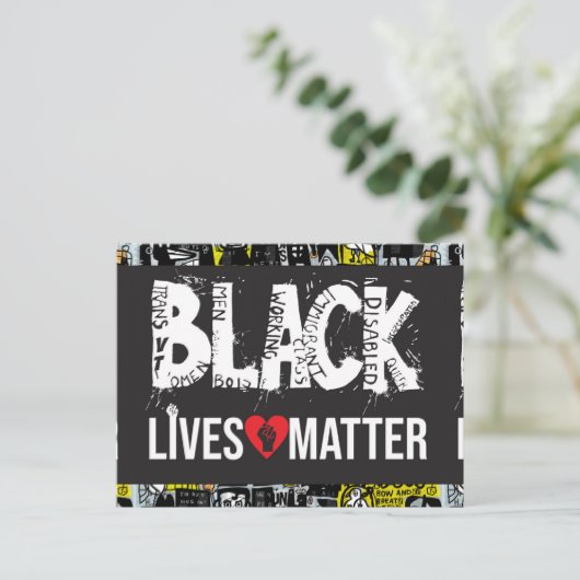 Black Lives Matter Blank Kaart (Staand voorkant)