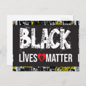 Black Lives Matter Blank Kaart (Voorkant / Achterkant)