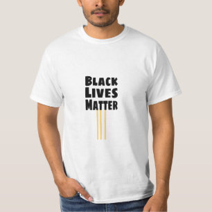 Black Lives Matter BLM 3 Yellow Stripes T-shirt