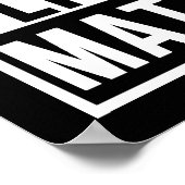 Black Lives Matter BLM Afro-Amerikaanse trots Poster (Hoek)