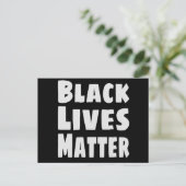 Black Lives Matter BLM Briefkaart (Staand voorkant)