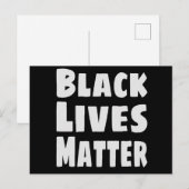 Black Lives Matter BLM Briefkaart (Voorkant / Achterkant)