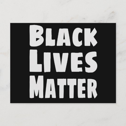 Black Lives Matter BLM Briefkaart (Voorkant)