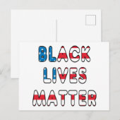 Black Lives Matter BLM Briefkaart (Voorkant / Achterkant)