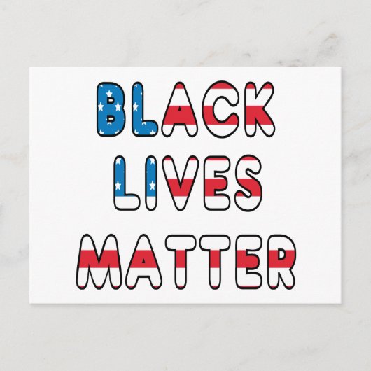 Black Lives Matter BLM Briefkaart (Voorkant)