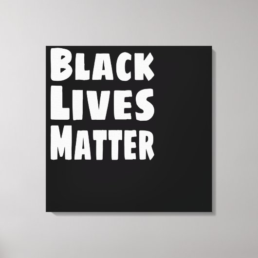 Black Lives Matter BLM Canvas Afdruk (Voorkant)