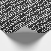Black Lives Matter BLM in Square Pattern Cadeaupapier (Hoek)