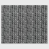 Black Lives Matter BLM in Square Pattern Cadeaupapier (Vlak)