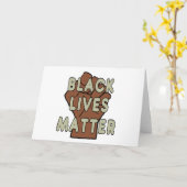 Black Lives Matter BLM Kaart (Gele Bloem)