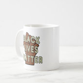 Black Lives Matter BLM Koffiemok (Voorkant links)