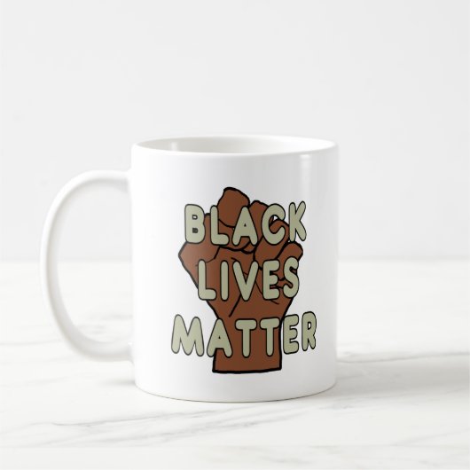 Black Lives Matter BLM Koffiemok (Links)
