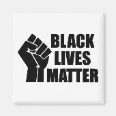 Black Lives Matter - BLM Logo Magneet (Voorkant)