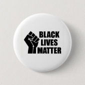 Black Lives Matter - BLM Logo Ronde Button 5,7 Cm (Voorkant)