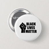 Black Lives Matter - BLM Logo Ronde Button 5,7 Cm (Voorkant /achterkant)