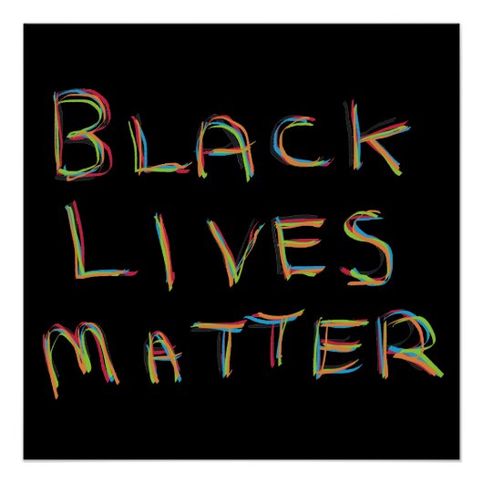 Black Lives Matter BLM Perfect Poster (Voorkant)
