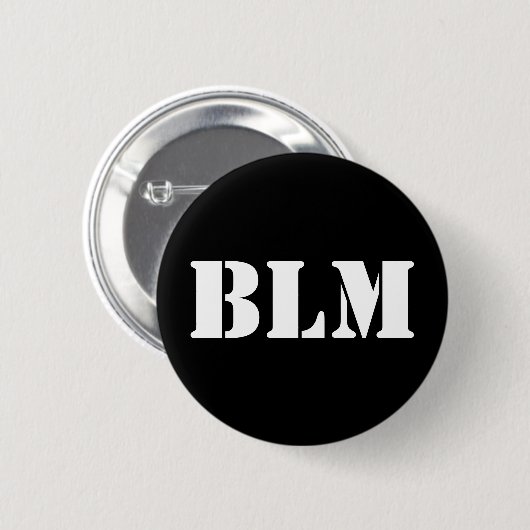 Black Lives Matter BLM Pin Ronde Button 5,7 Cm (Voorkant /achterkant)