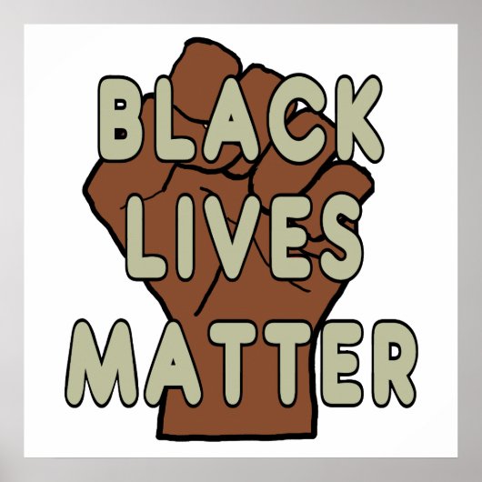 Black Lives Matter BLM Poster (Voorkant)