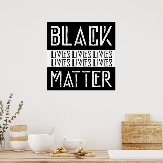 Black Lives Matter BLM Poster (Keuken)