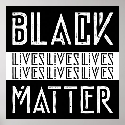 Black Lives Matter BLM Poster (Voorkant)