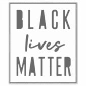 Black Lives Matter | BLM Race Equality Car Bumper Sticker (Voorkant)
