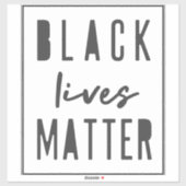 Black Lives Matter | BLM Race Equality Luggable Sticker (Vel)