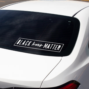 Black Lives Matter   BLM Race Equality Moderne Car Raamsticker