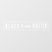 Black Lives Matter | BLM Race Equality Moderne Car Raamsticker (Vel)