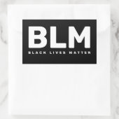 Black Lives Matter BLM Rechthoekige Sticker (Tas)