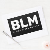 Black Lives Matter BLM Rechthoekige Sticker (Envelop)