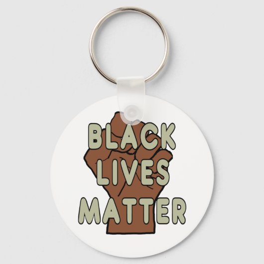 Black Lives Matter BLM Sleutelhanger (Voorkant)