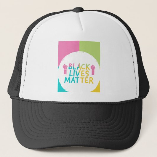 Black Lives Matter - BLM Trucker Pet (Voorkant)