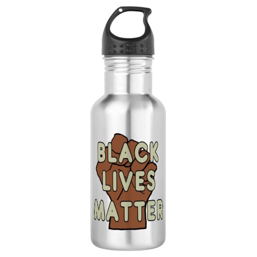 Black Lives Matter BLM Waterfles (Voorkant)