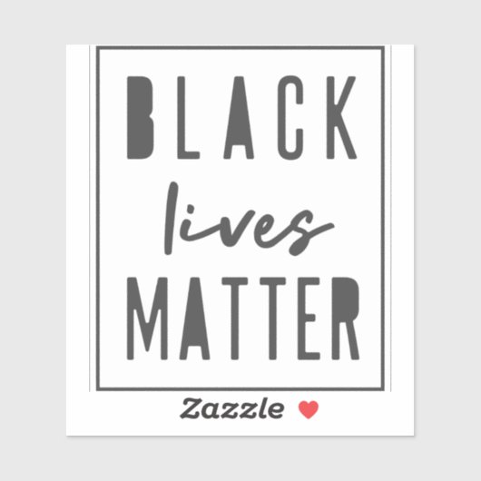 Black Lives Matter | BLM-waterfles Sticker (Vel)