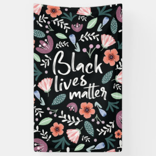Black Lives Matter Bloemen Banner