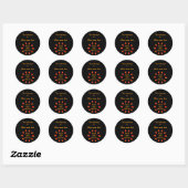 Black Lives Matter Bookplate Ronde Sticker (Vel)