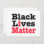 Black Lives Matter Briefkaart (Voorkant / Achterkant)