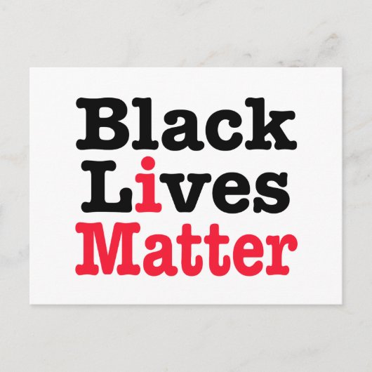Black Lives Matter Briefkaart (Voorkant)