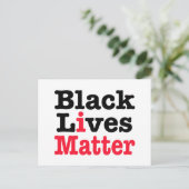 Black Lives Matter Briefkaart (Staand voorkant)