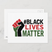 #Black Lives Matter Briefkaart (Voorkant / Achterkant)
