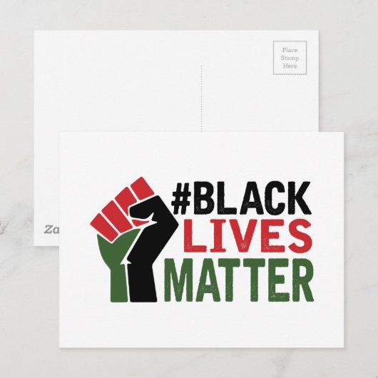 #Black Lives Matter Briefkaart (Voorkant / Achterkant)