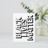 Black Lives Matter Briefkaart (Staand voorkant)