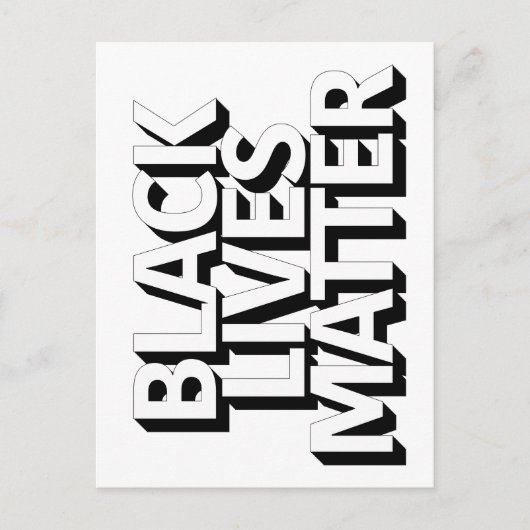 Black Lives Matter Briefkaart (Voorkant)