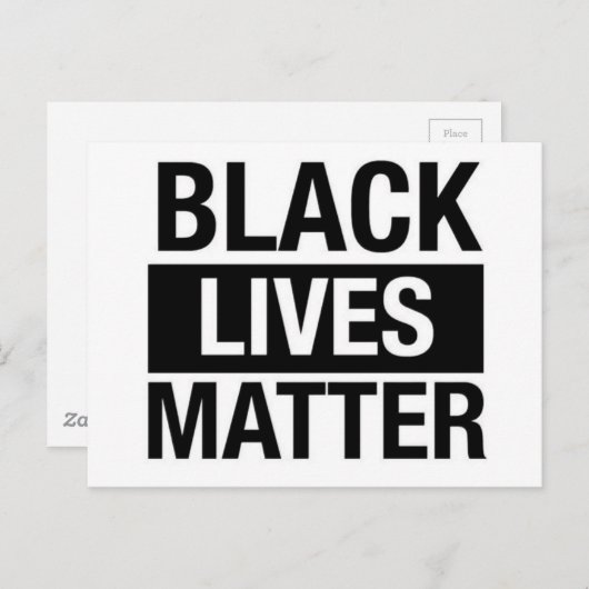 Black Lives Matter Briefkaart (Voorkant / Achterkant)