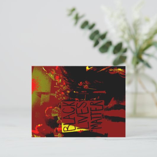 Black Lives Matter Briefkaart (Staand voorkant)