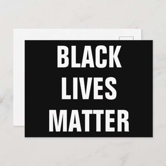 Black Lives Matter Briefkaart (Voorkant / Achterkant)