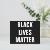 Black Lives Matter Briefkaart (Staand voorkant)