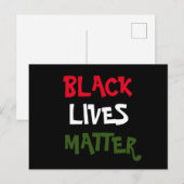 Black Lives Matter Briefkaart (Voorkant / Achterkant)
