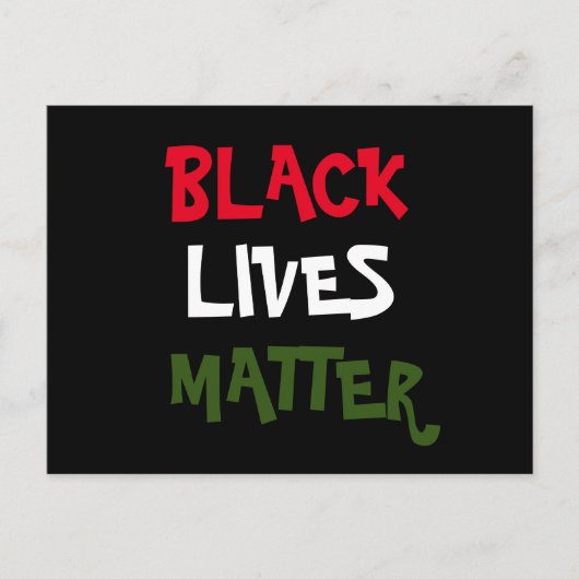 Black Lives Matter Briefkaart (Voorkant)
