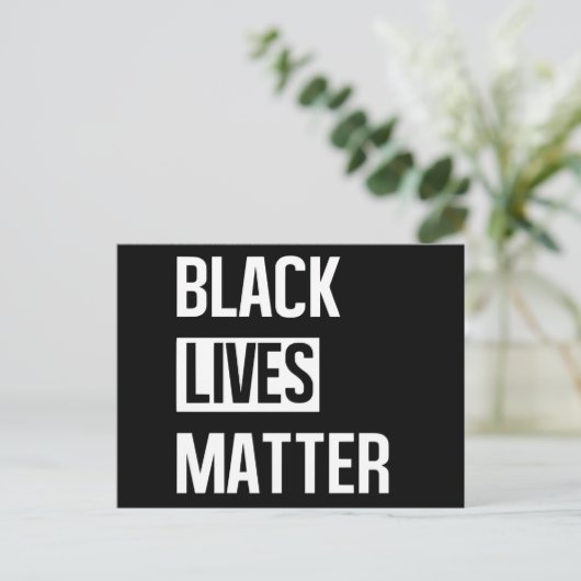 Black Lives Matter Briefkaart (Staand voorkant)